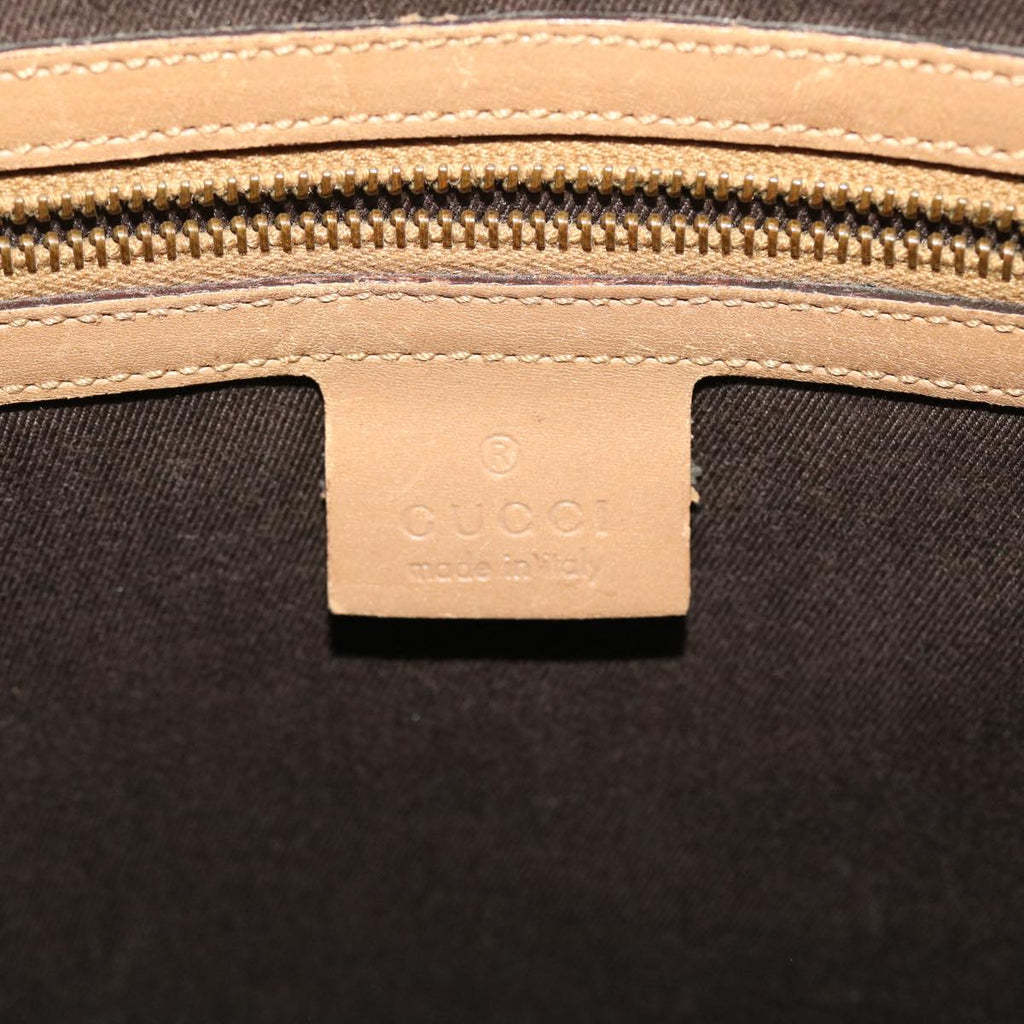 GUCCI GG Canvas Shoulder Bag Brown 109097 49074