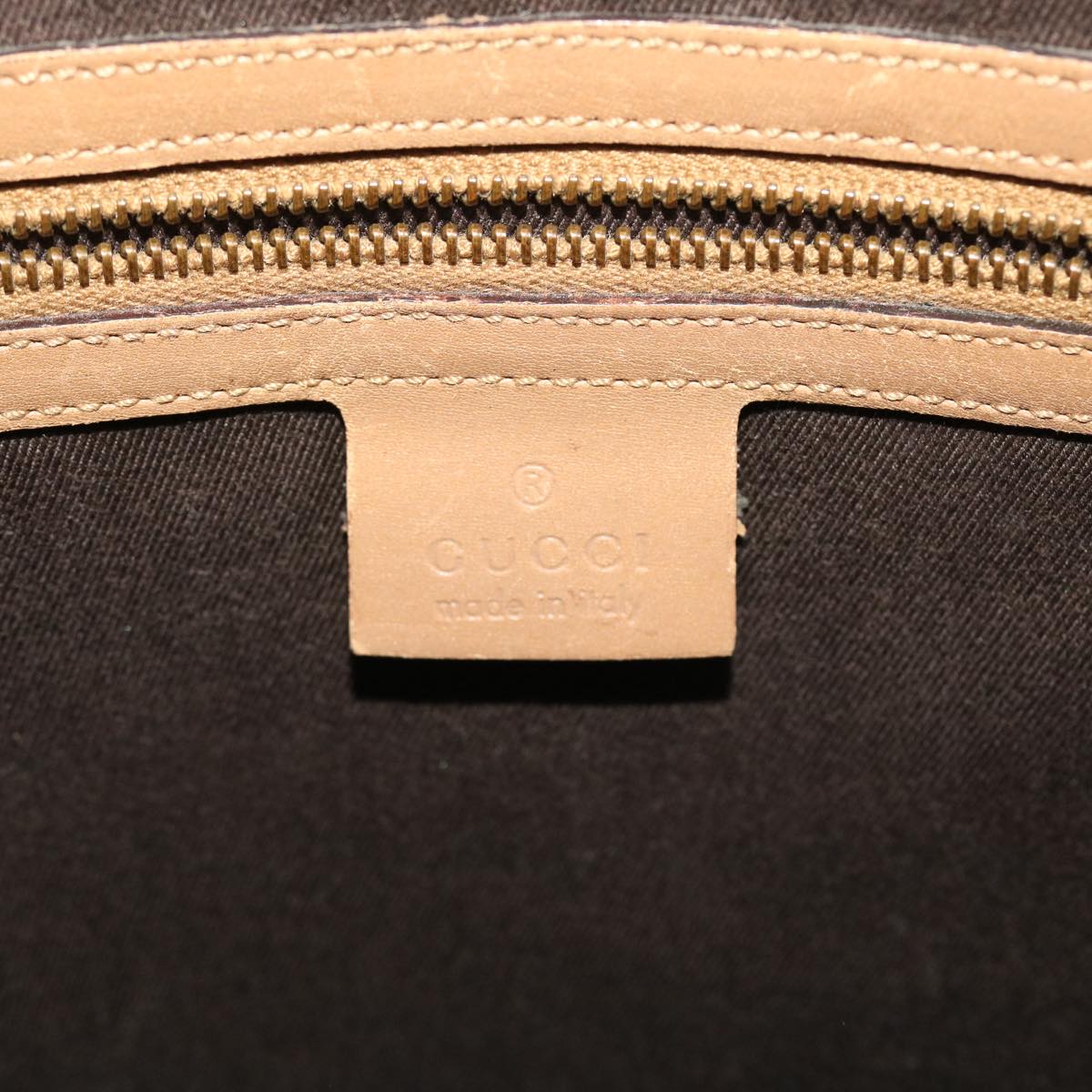 GUCCI GG Canvas Shoulder Bag Brown 109097 49074