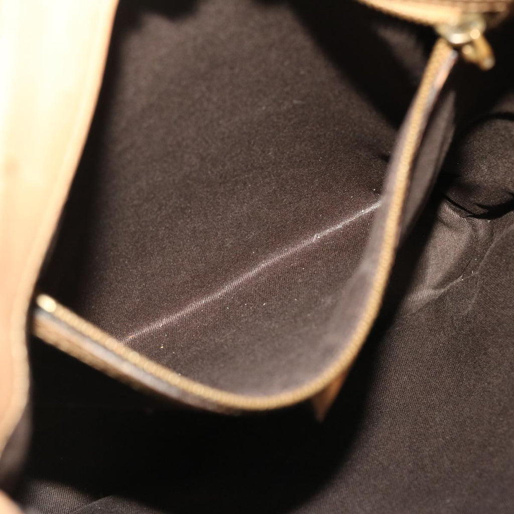 GUCCI GG Canvas Shoulder Bag Brown 109097 49074