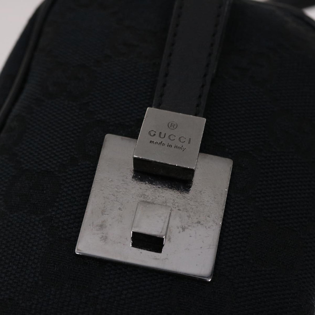 GUCCI GG Canvas Hand Bag Black 49079