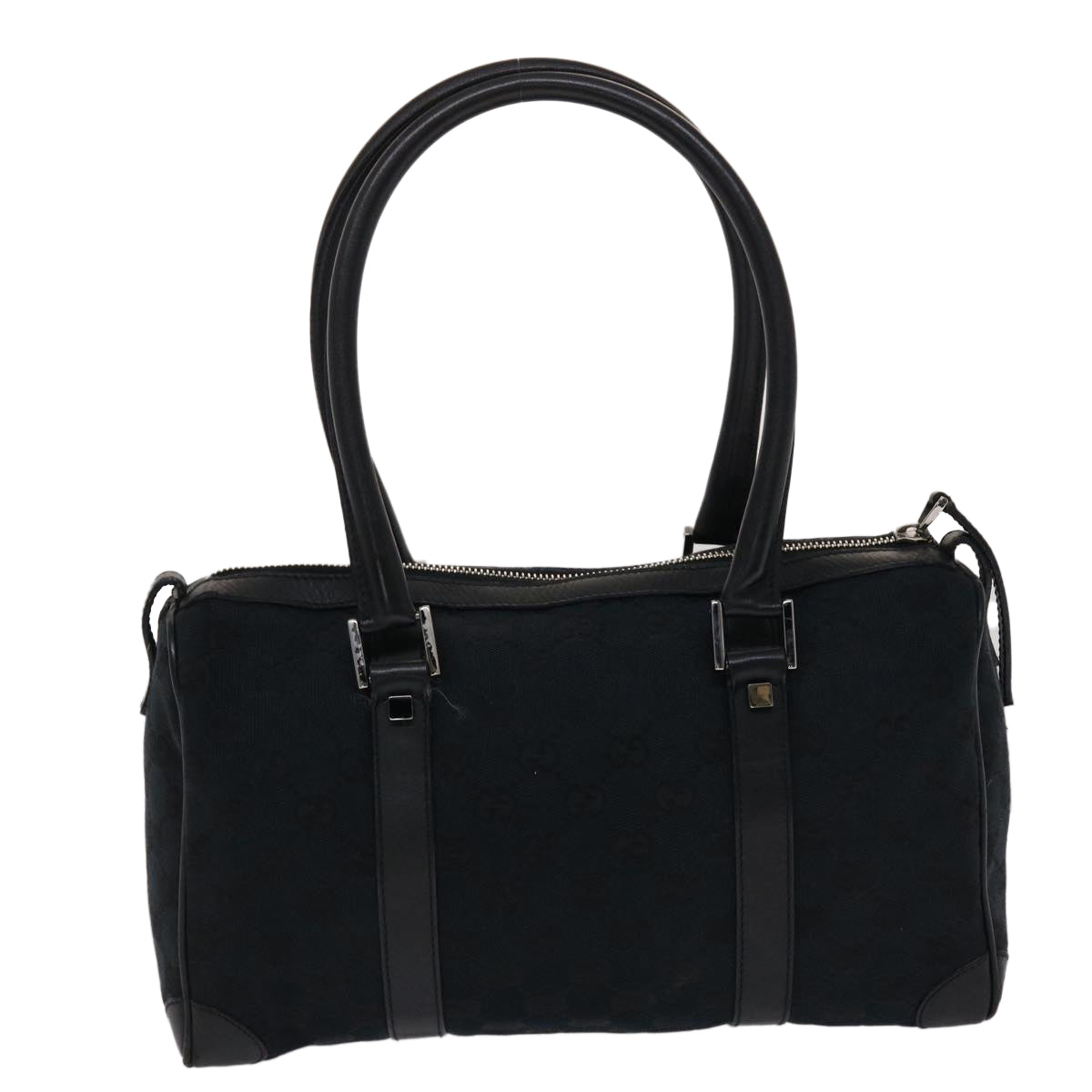 GUCCI GG Canvas Hand Bag Black 49079