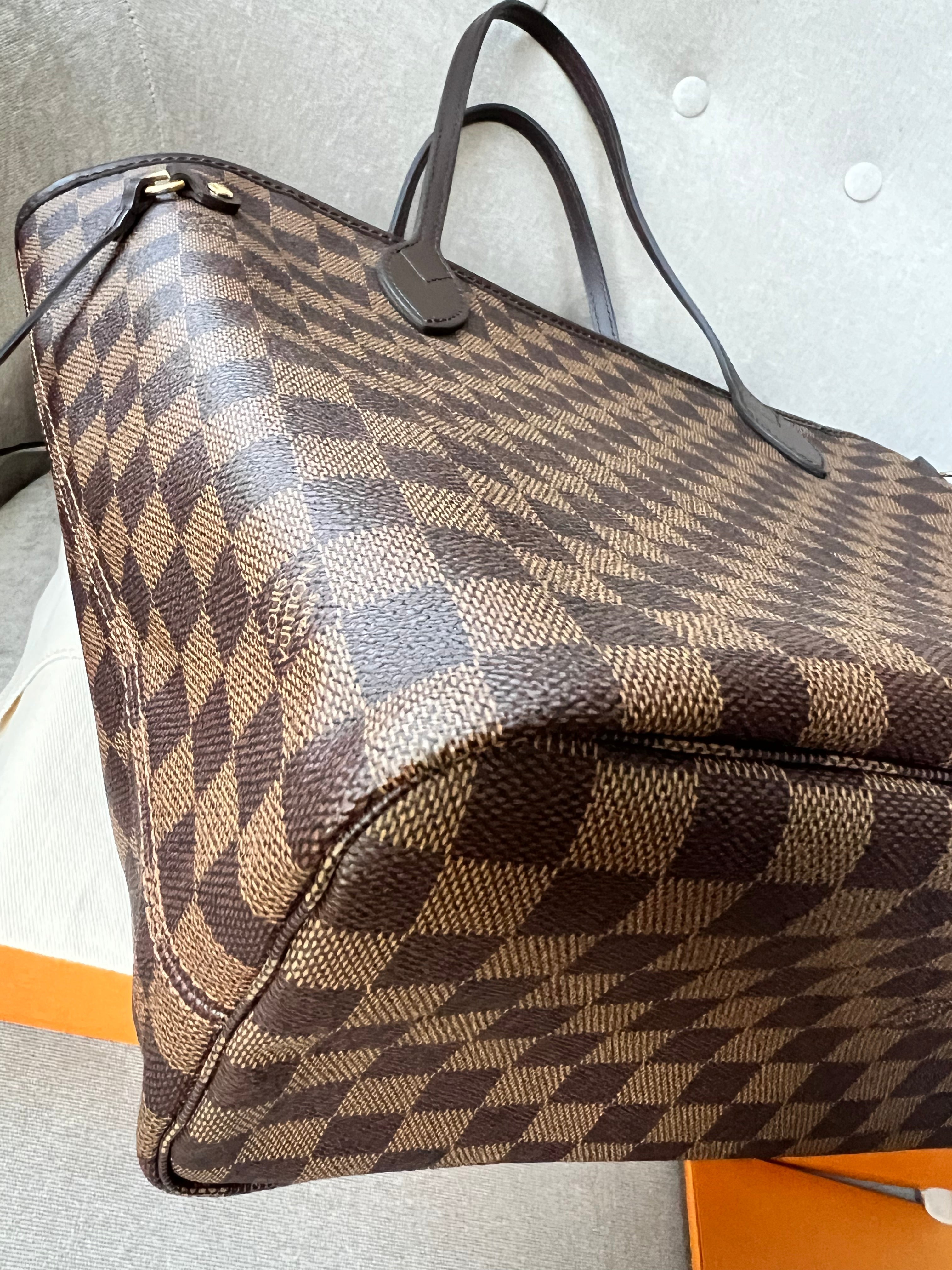 Louis Vuitton Neverfull MM Damier Ebene Rose Ballerine (RRP £1,410)