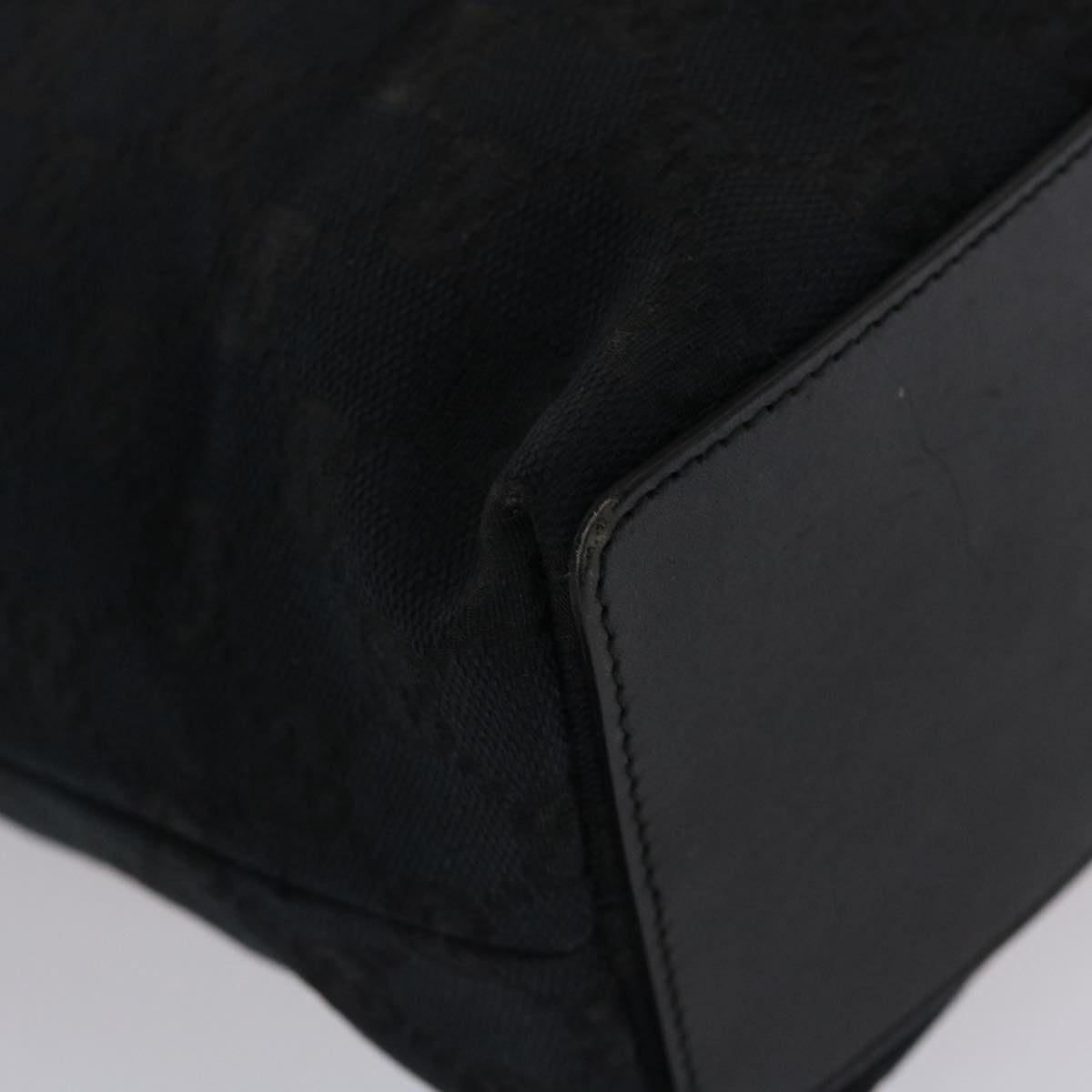 GUCCI GG Canvas Hand Bag Black 49083