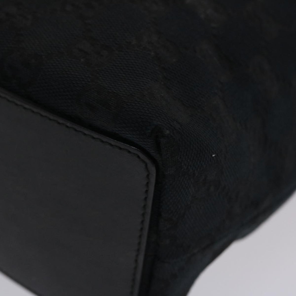 GUCCI GG Canvas Hand Bag Black 49083
