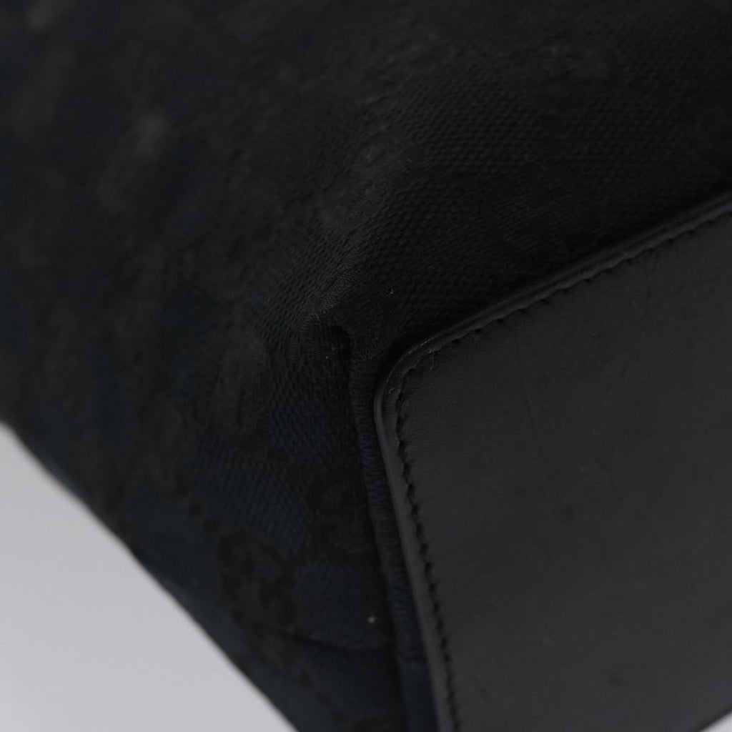 GUCCI GG Canvas Hand Bag Black 49083