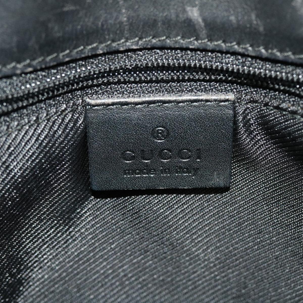 GUCCI GG Canvas Hand Bag Black 49083