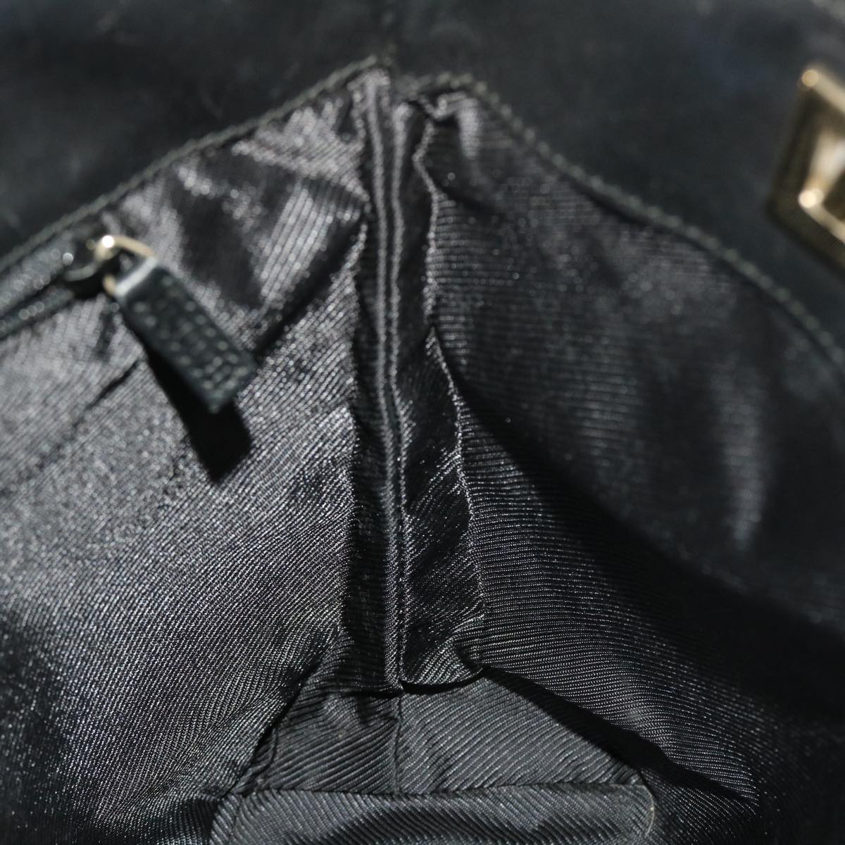 GUCCI GG Canvas Hand Bag Black 49083