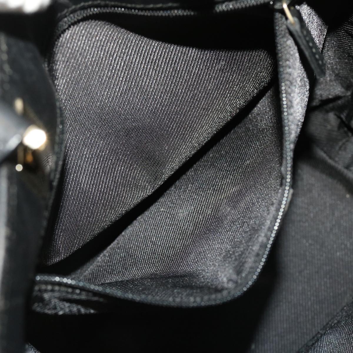 GUCCI GG Canvas Hand Bag Black 49083