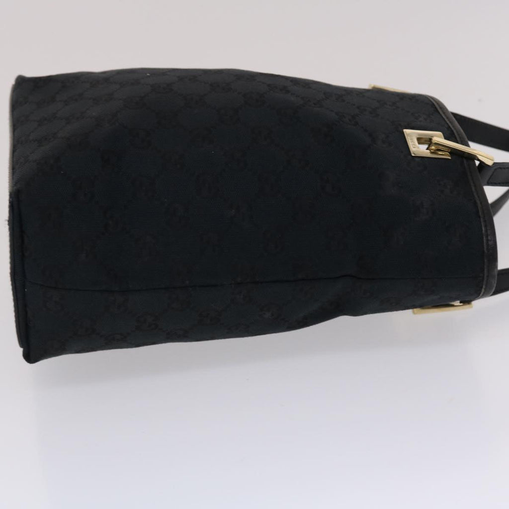 GUCCI GG Canvas Hand Bag Black 49083