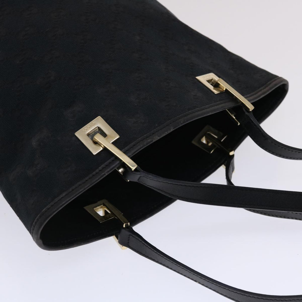 GUCCI GG Canvas Hand Bag Black 49083