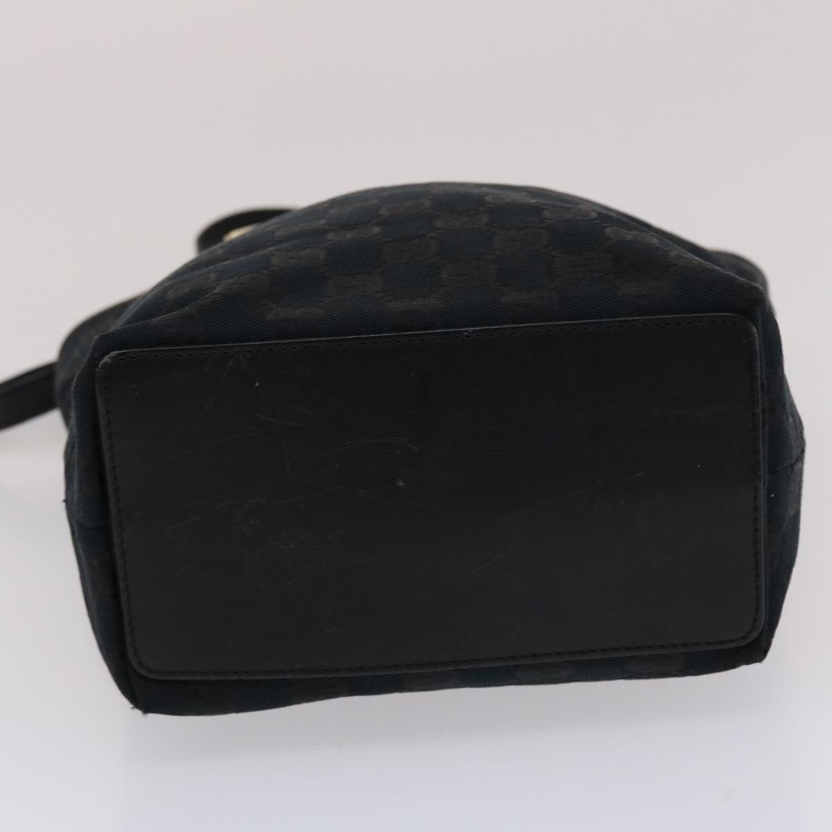 GUCCI GG Canvas Hand Bag Black 49083