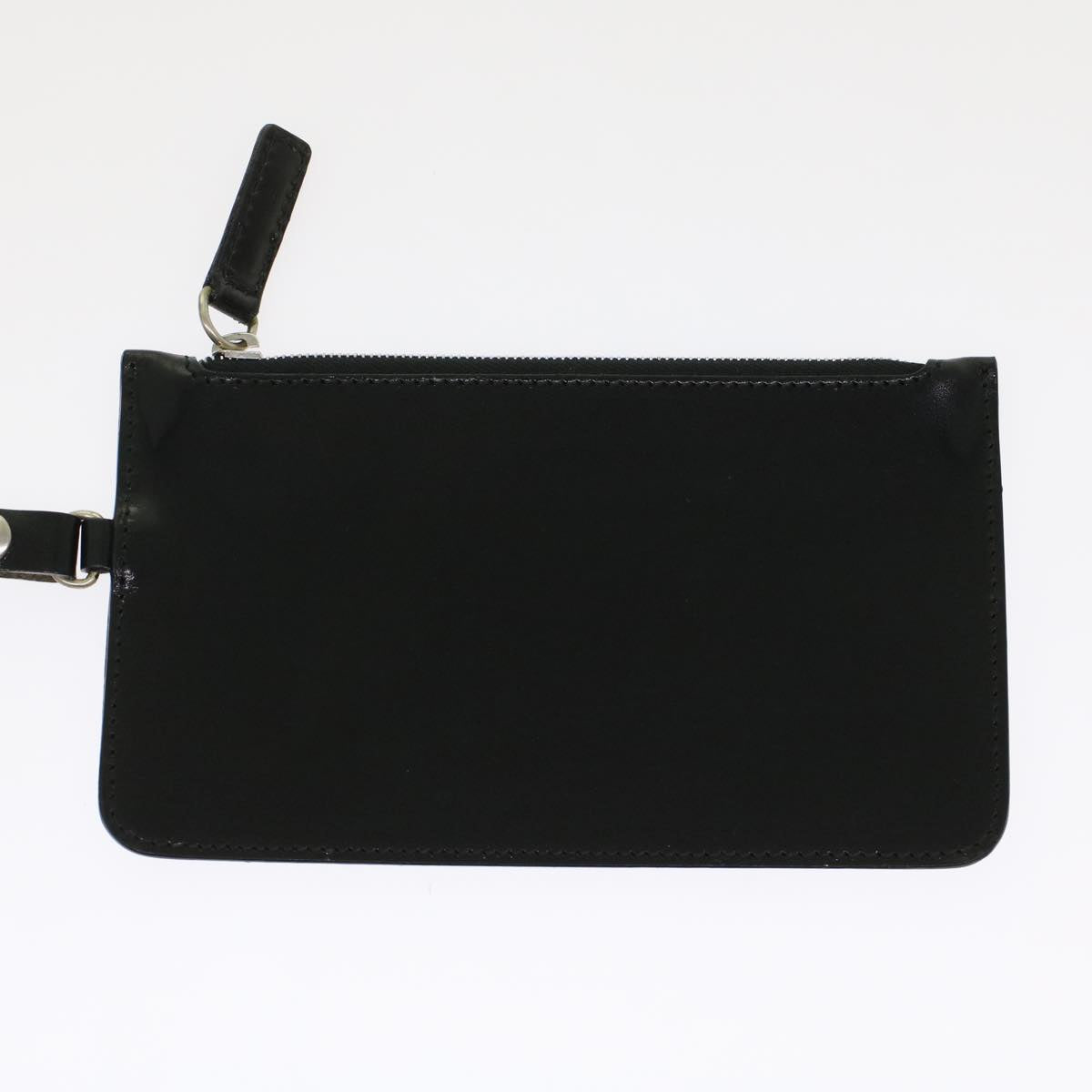 FENDI Zucchino Canvas Tote Bag Nylon Leather Black 49283
