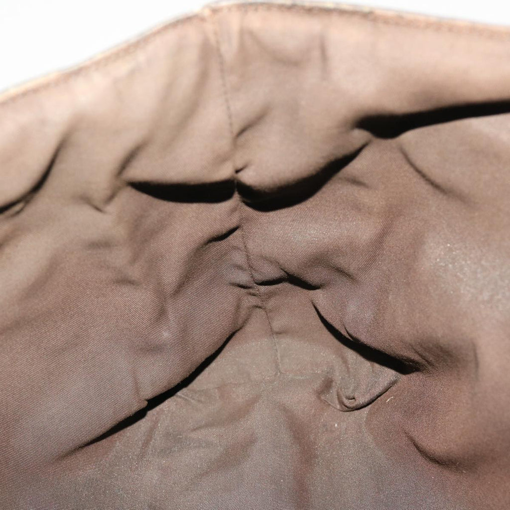 GUCCI GG Canvas Tote Bag Coated Canvas Beige Dark Brown 268639 49291