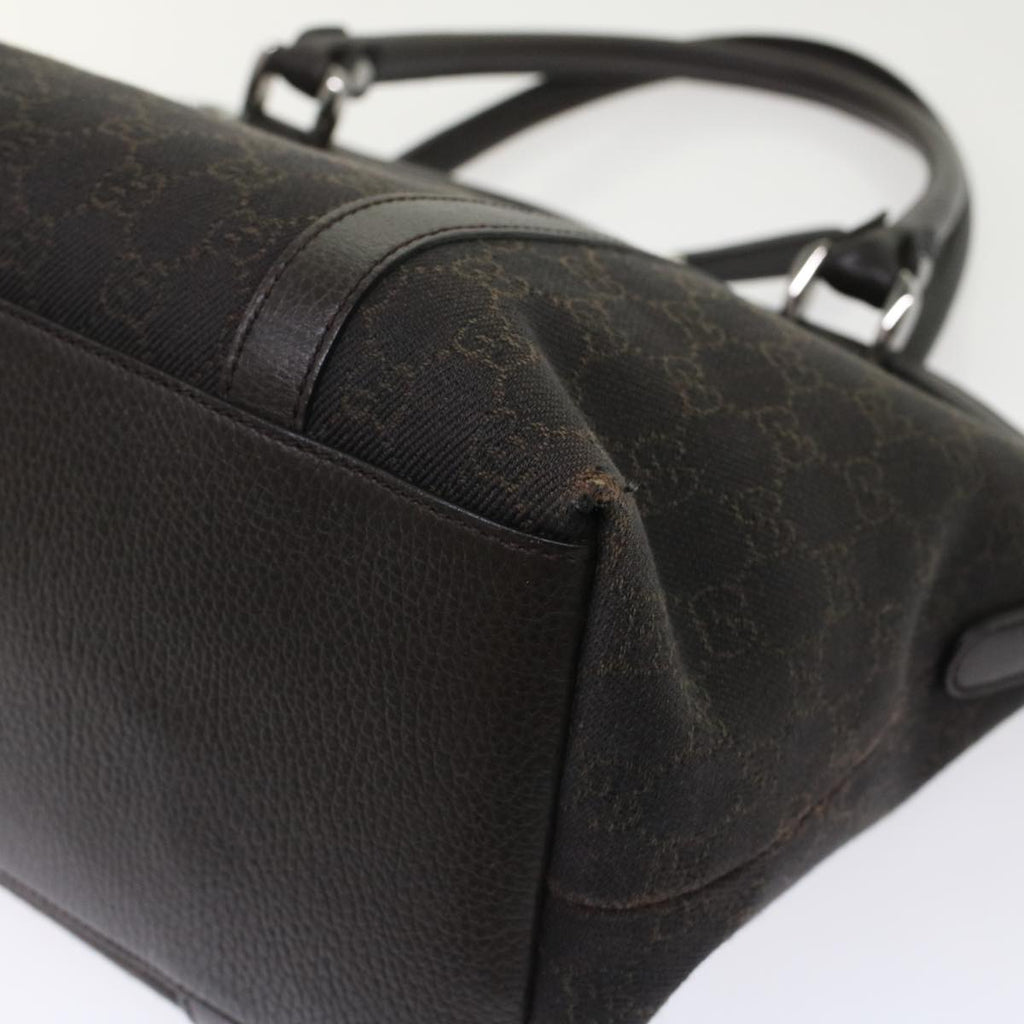 GUCCI GG Canvas Hand Bag 2way Brown 49293