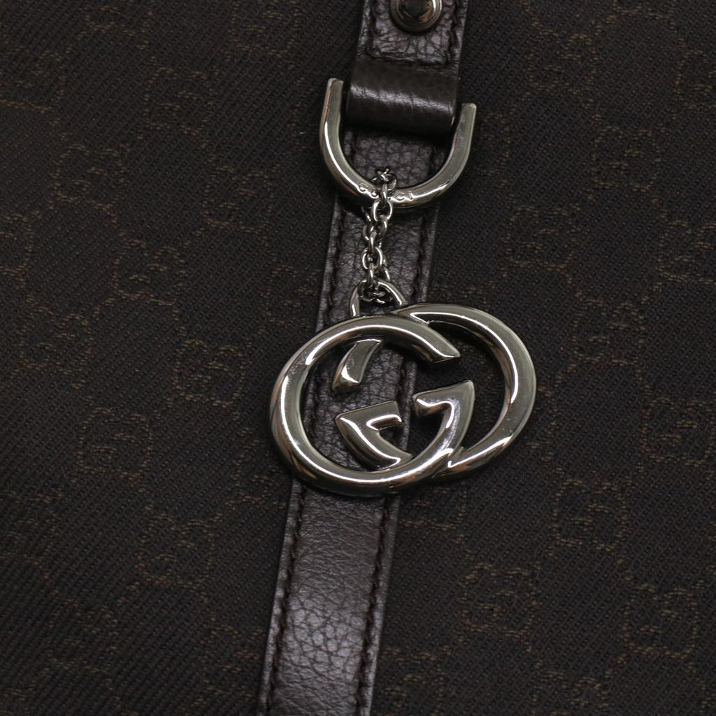 GUCCI GG Canvas Hand Bag 2way Brown 49293