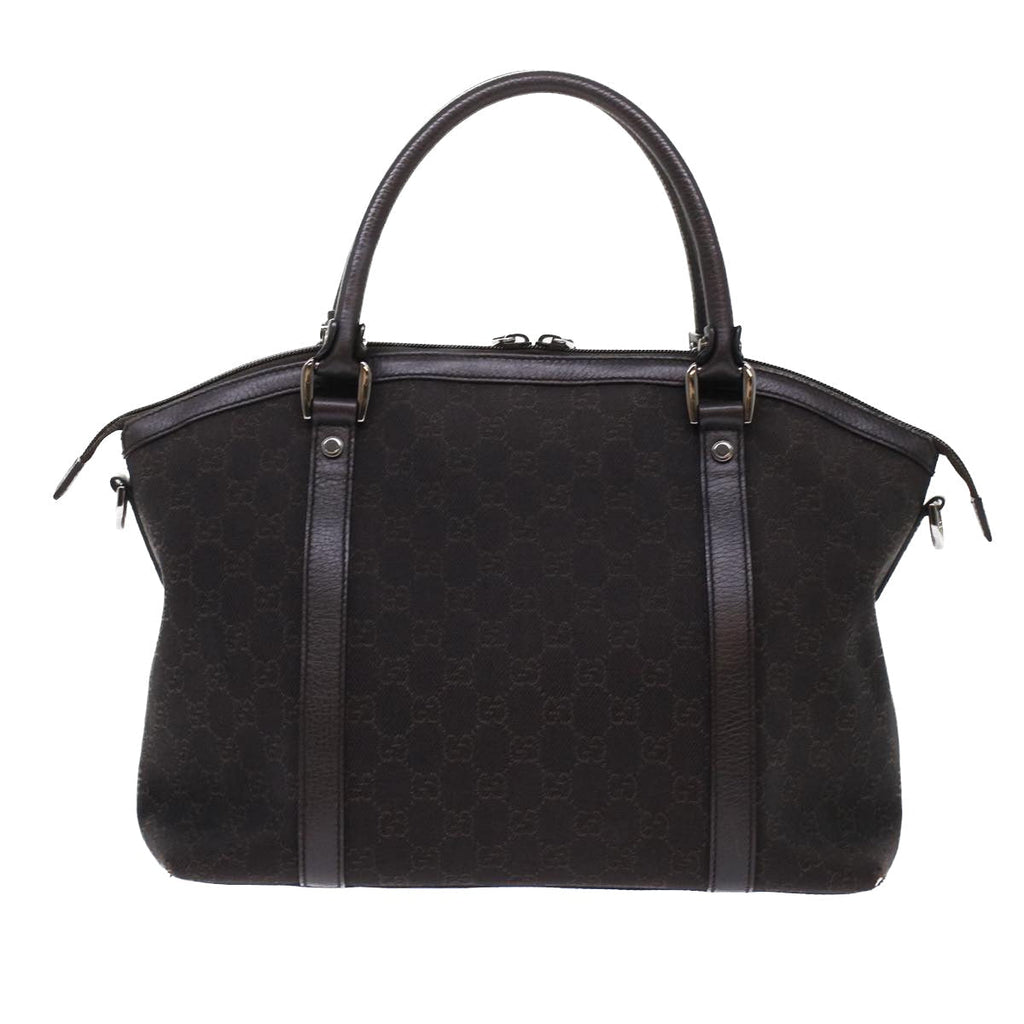 GUCCI GG Canvas Hand Bag 2way Brown 49293