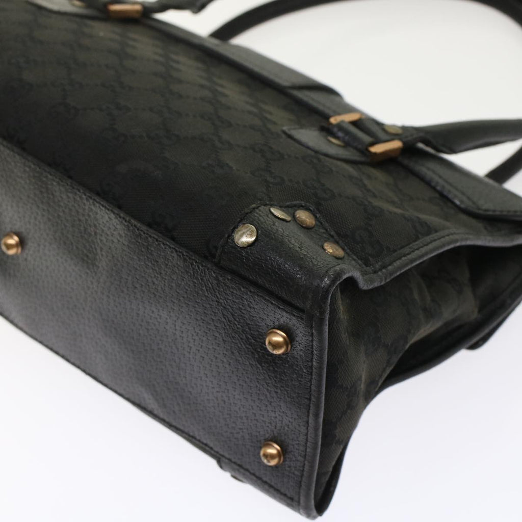 GUCCI GG Canvas Hand Bag Black 49297