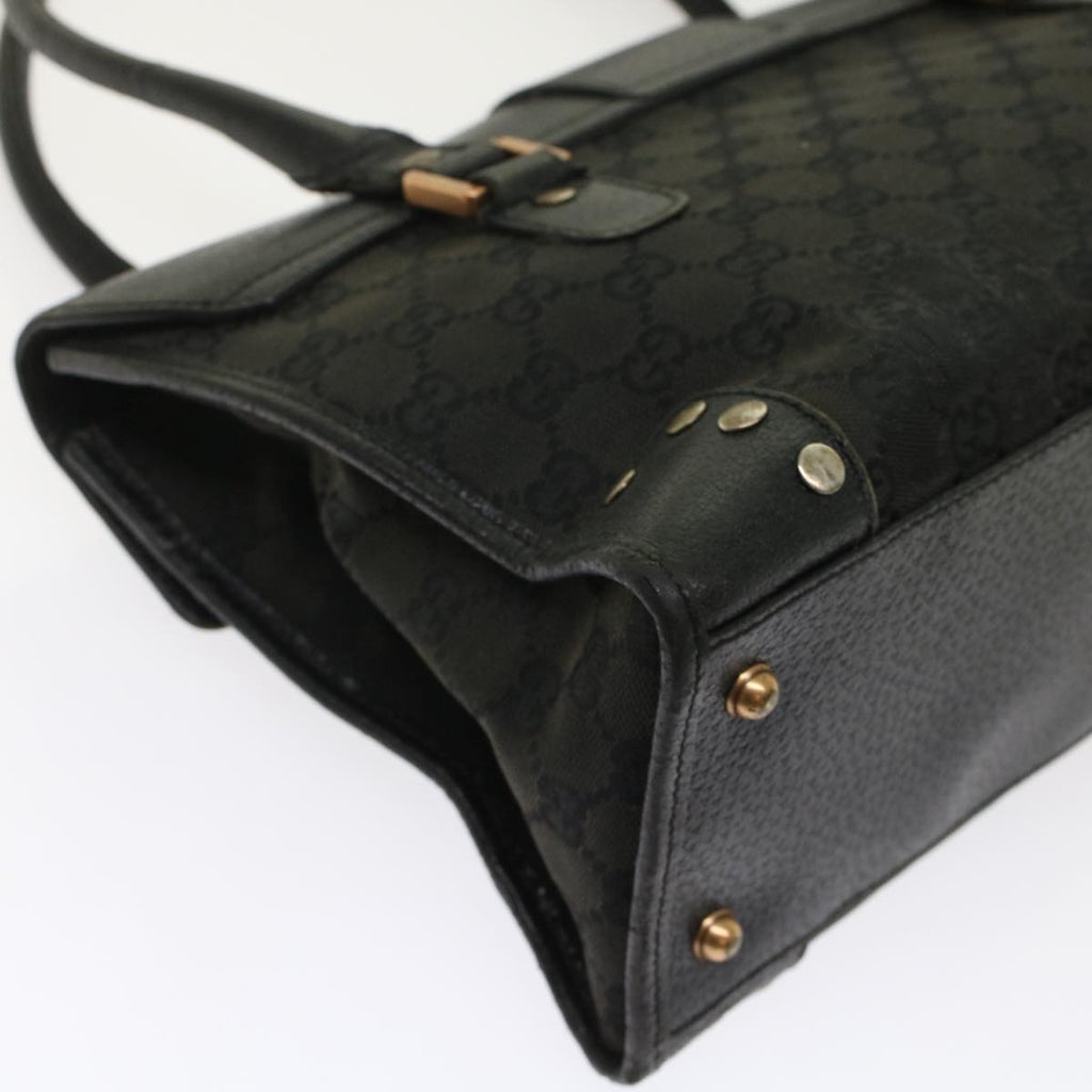 GUCCI GG Canvas Hand Bag Black 49297