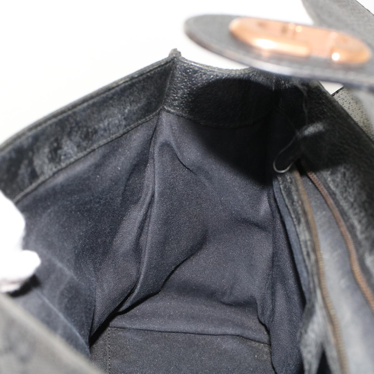 GUCCI GG Canvas Hand Bag Black 49297