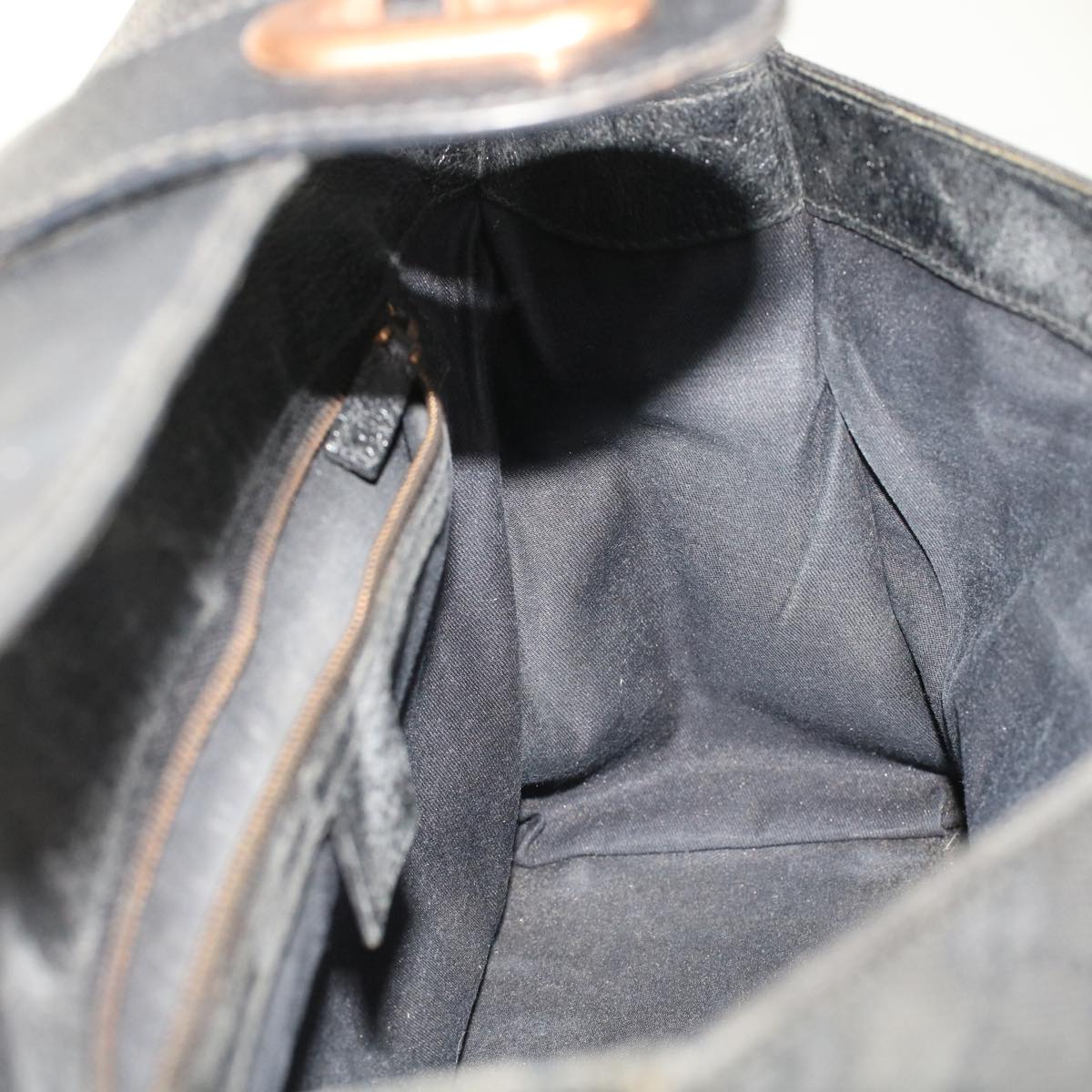 GUCCI GG Canvas Hand Bag Black 49297