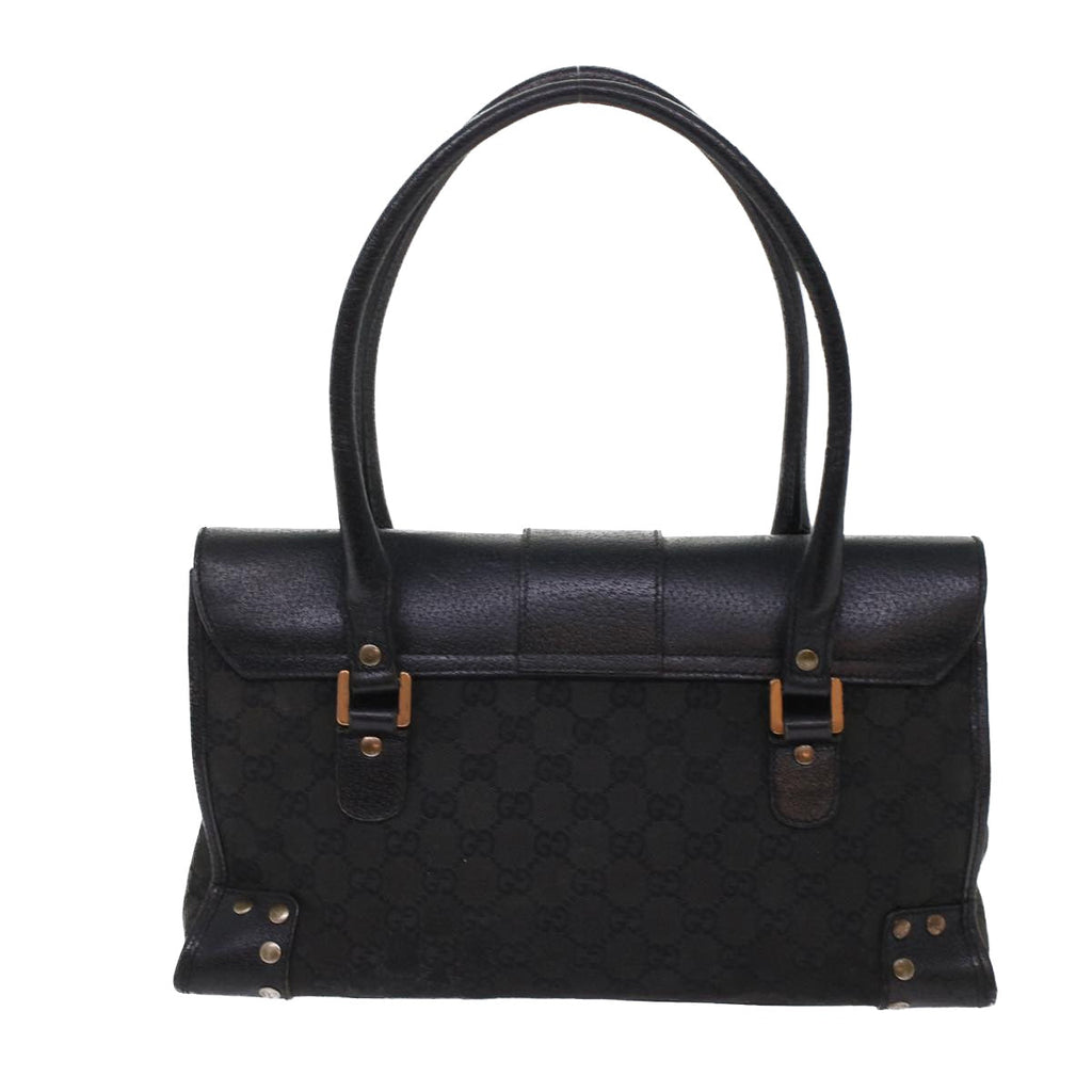 GUCCI GG Canvas Hand Bag Black 49297