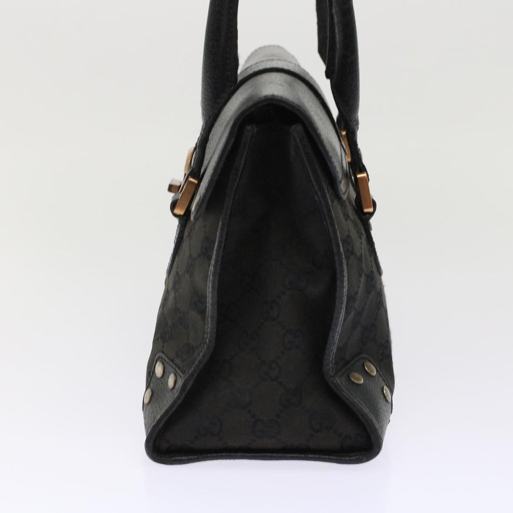 GUCCI GG Canvas Hand Bag Black 49297