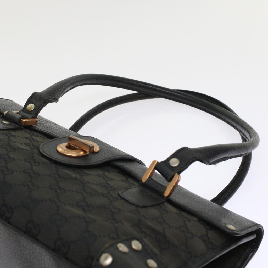 GUCCI GG Canvas Hand Bag Black 49297