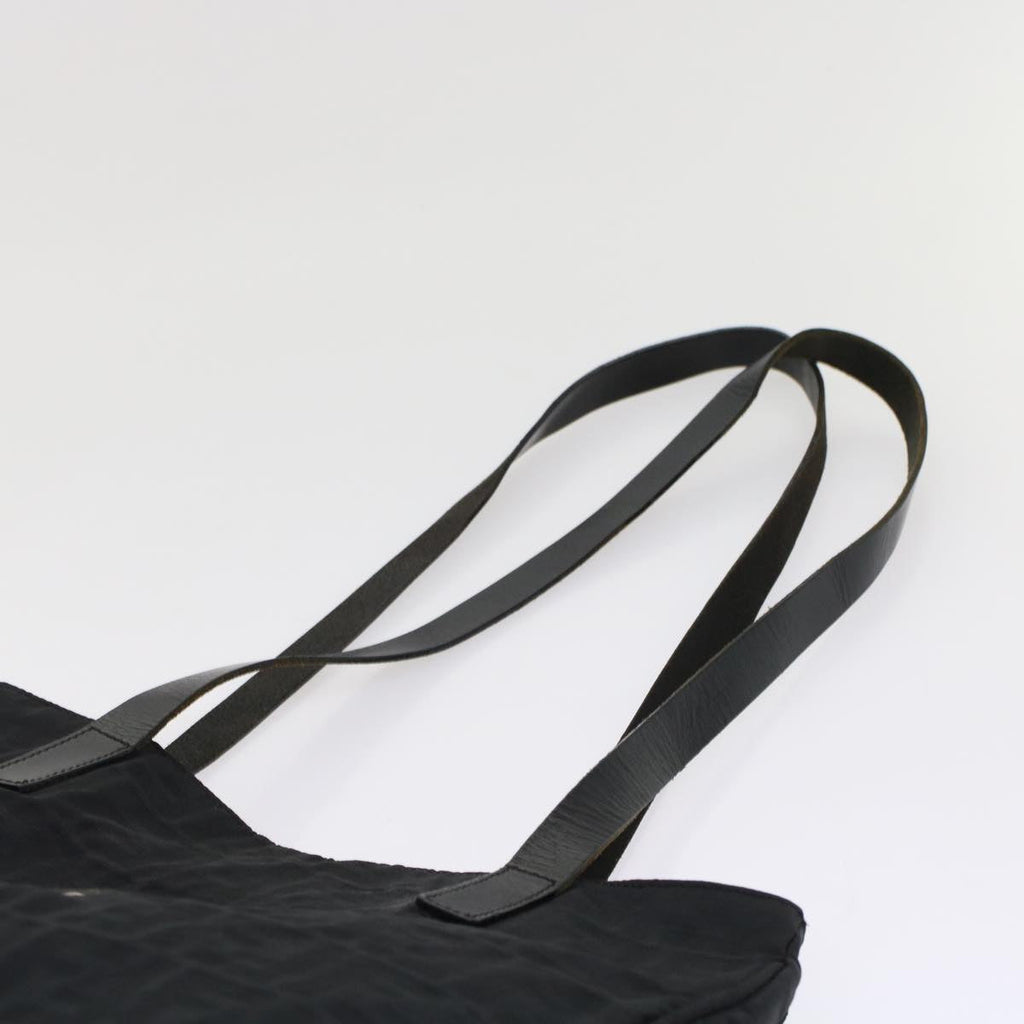 FENDI Zucca Canvas Shoulder Bag Nylon Leather Black 49326