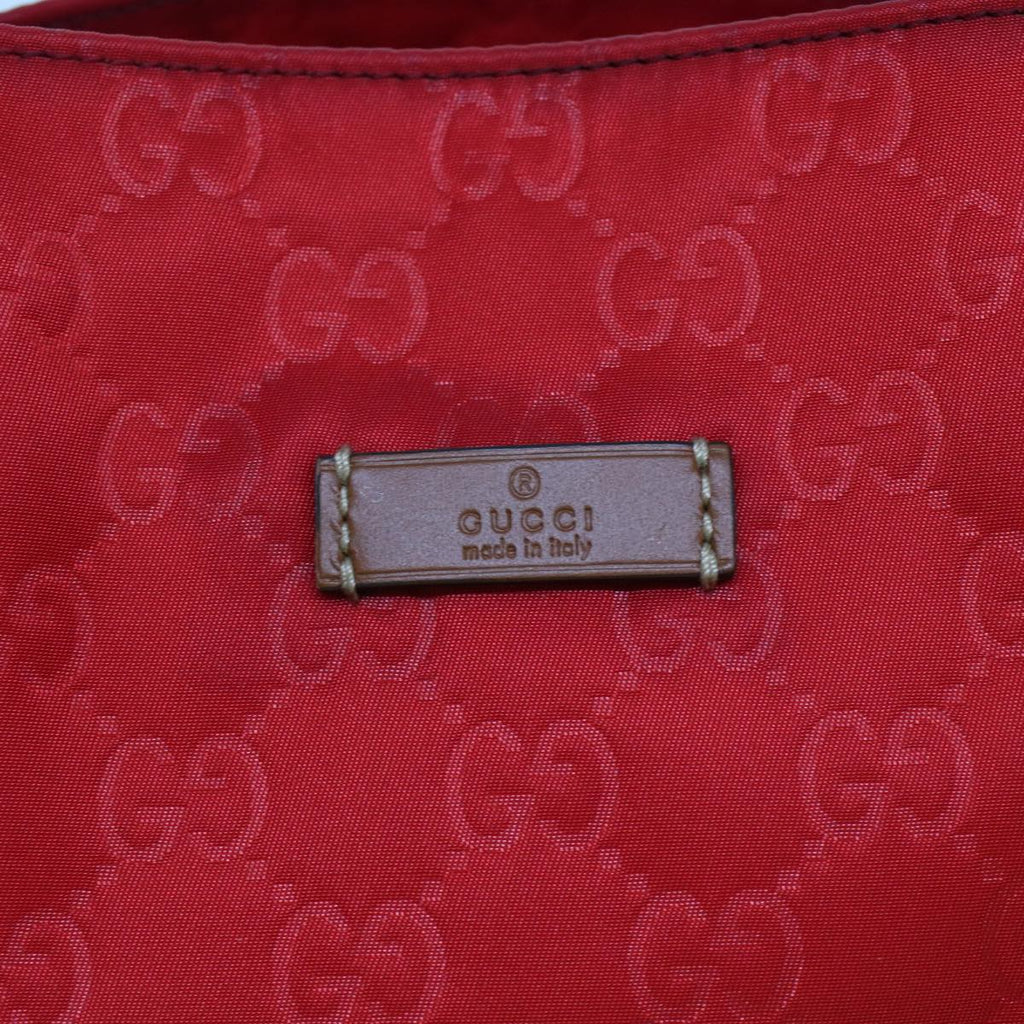 GUCCI GG Canvas Hand Bag Red 282439 49409