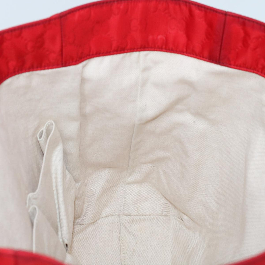 GUCCI GG Canvas Hand Bag Red 282439 49409