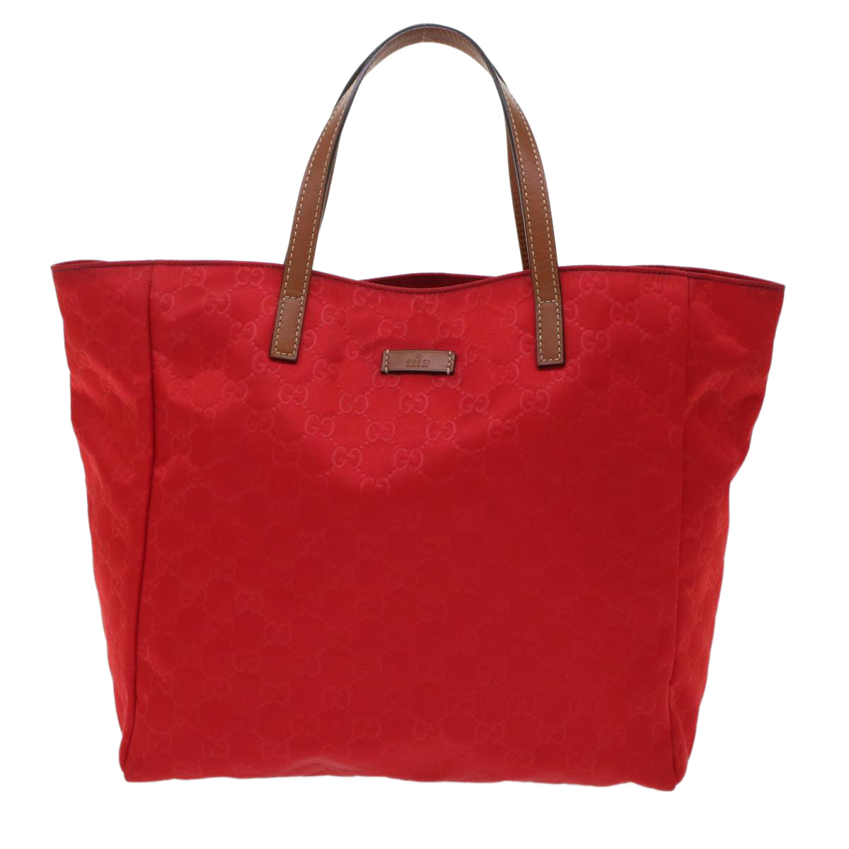 GUCCI GG Canvas Hand Bag Red 282439 49409