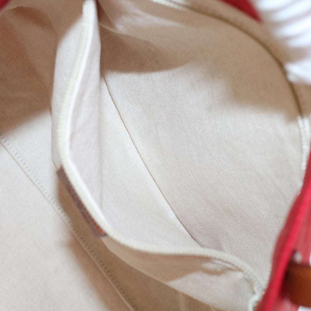 GUCCI GG Canvas Hand Bag Red 282439 49409