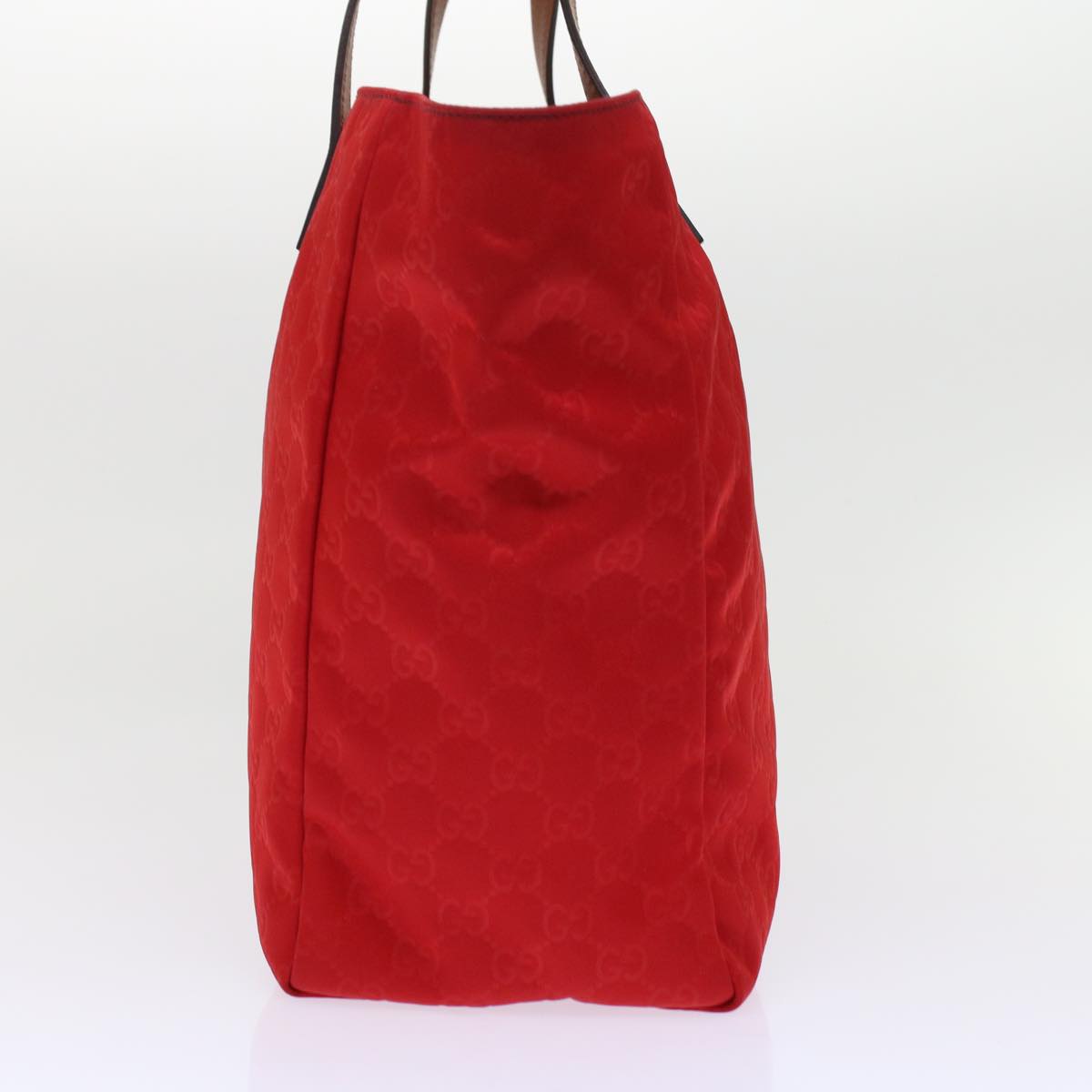 GUCCI GG Canvas Hand Bag Red 282439 49409