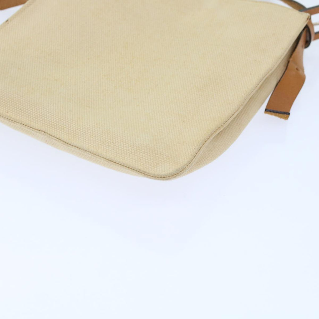 FENDI Shoulder Bag Canvas Beige 49413