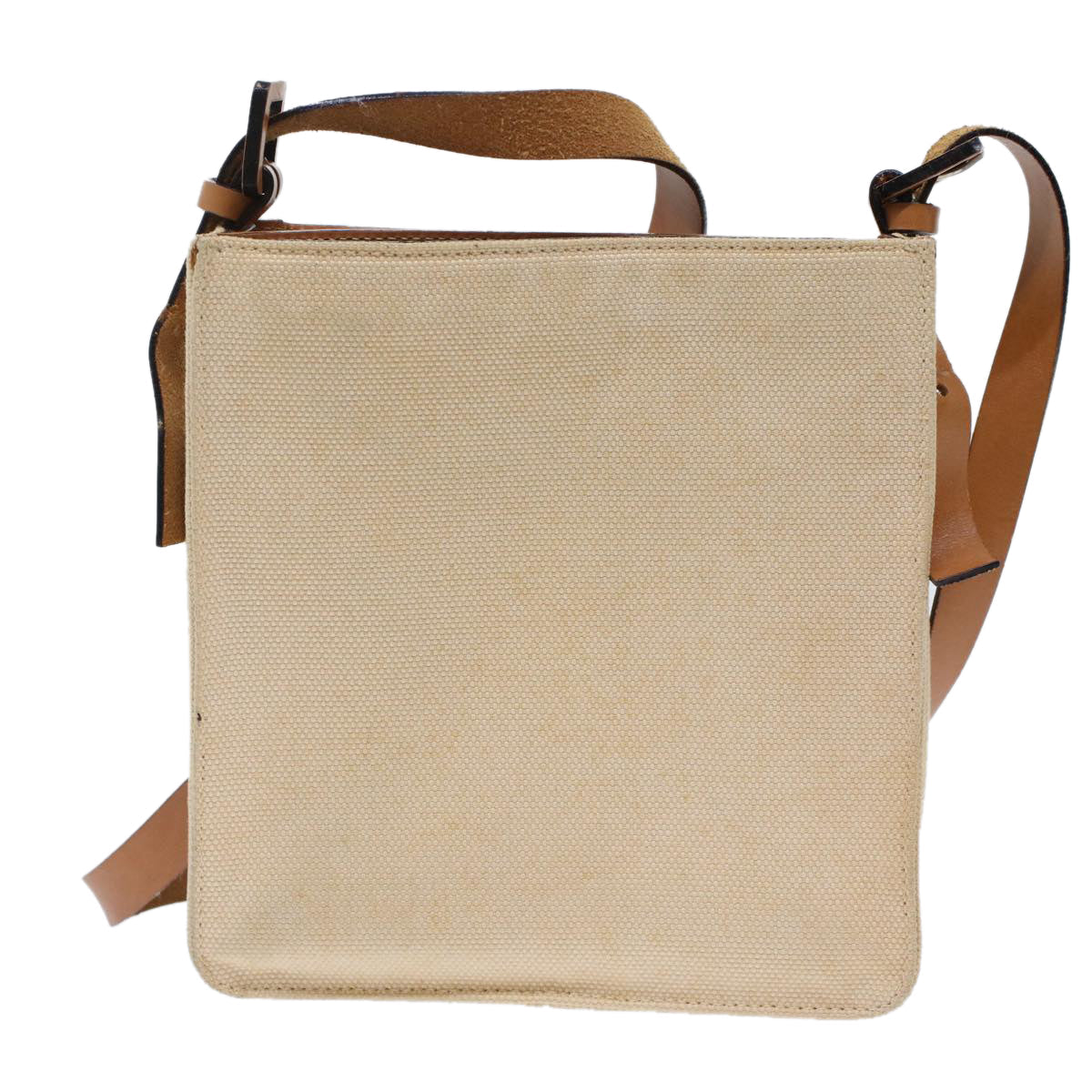 FENDI Shoulder Bag Canvas Beige 49413