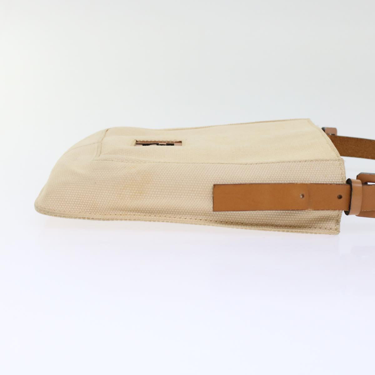 FENDI Shoulder Bag Canvas Beige 49413
