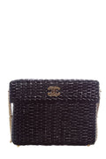 Chanel Black Wicker Basket Bag Cross-Body