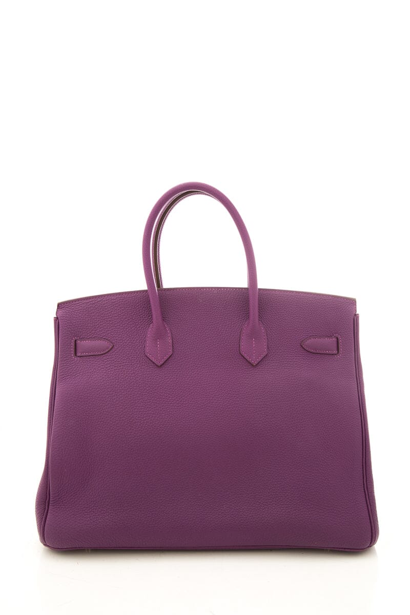 HermÃƒÆ’Ã‚Â¨s 2012 Anemone 35cm Togo Birkin Handbag W/ Gold HW