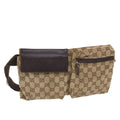 GUCCI GG Canvas Waist bag Beige 28566 49488