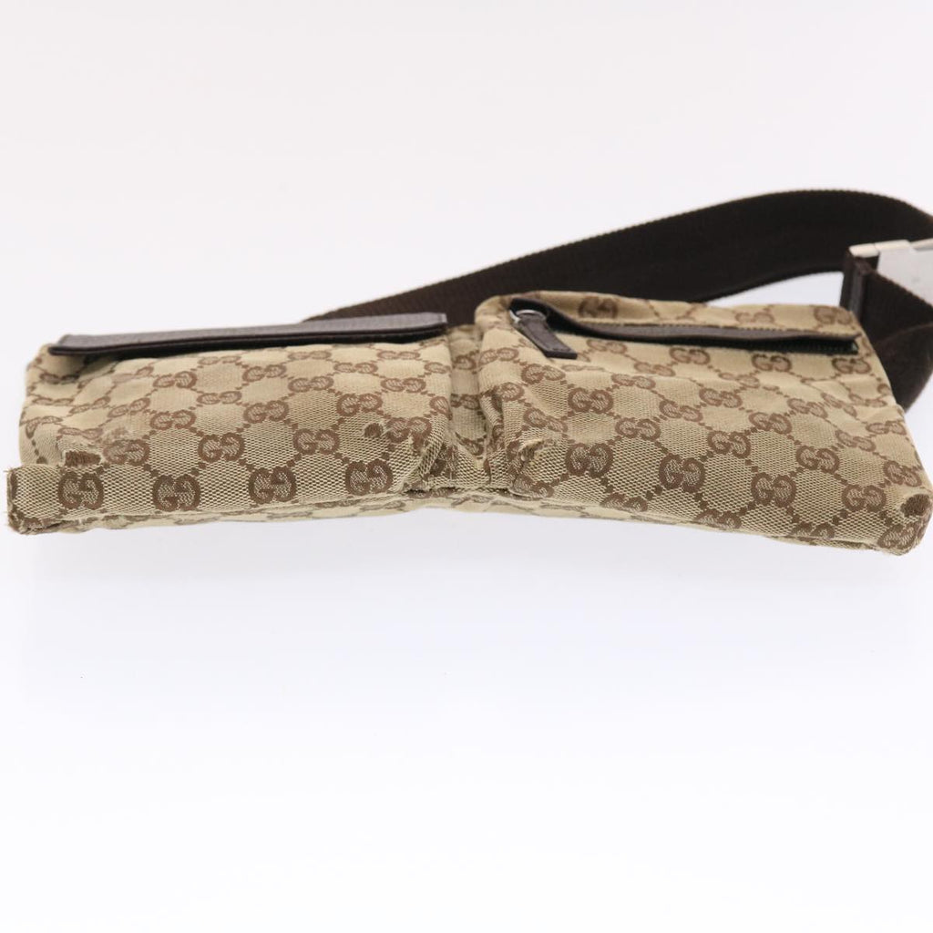 GUCCI GG Canvas Waist bag Beige 28566 49488