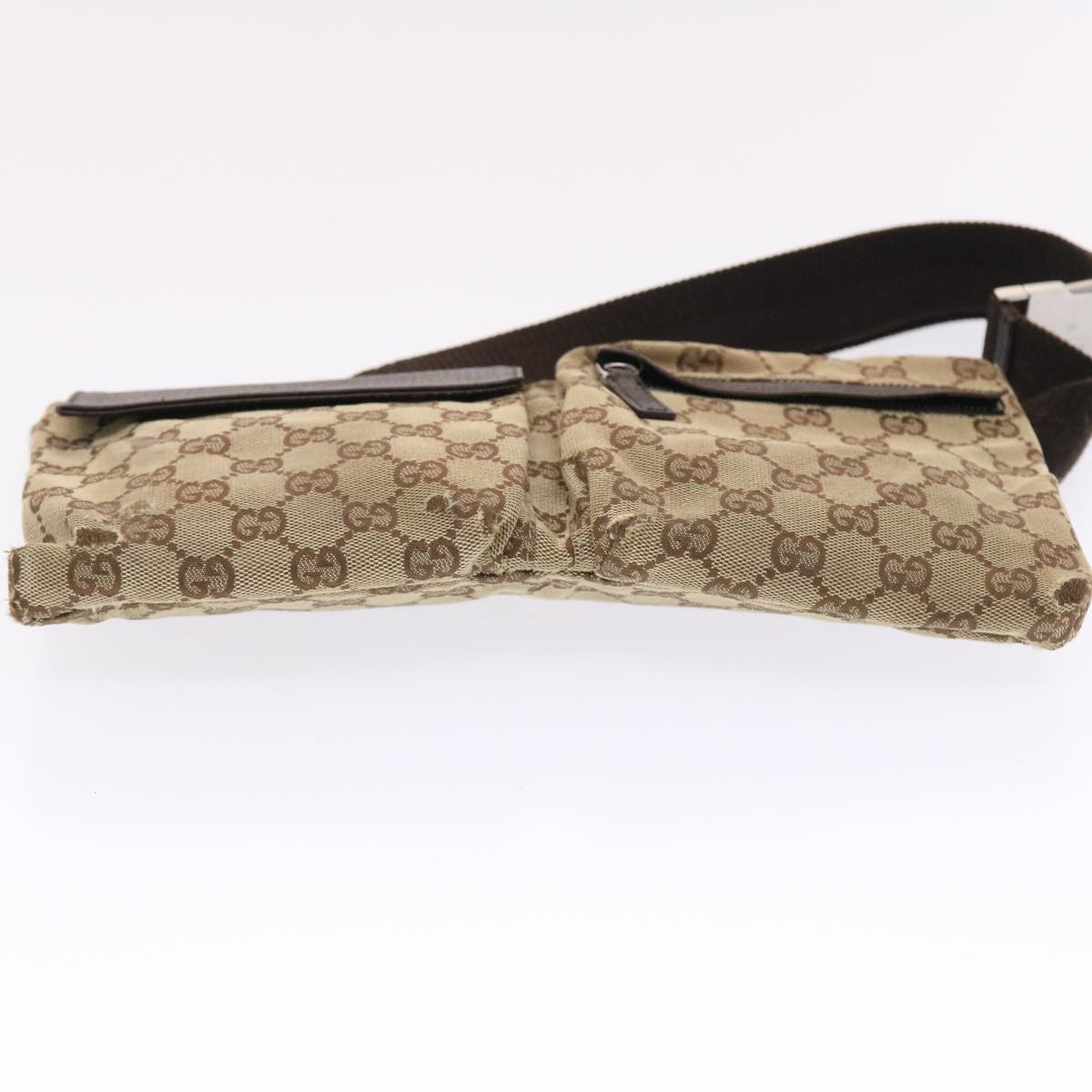 GUCCI GG Canvas Waist bag Beige 28566 49488