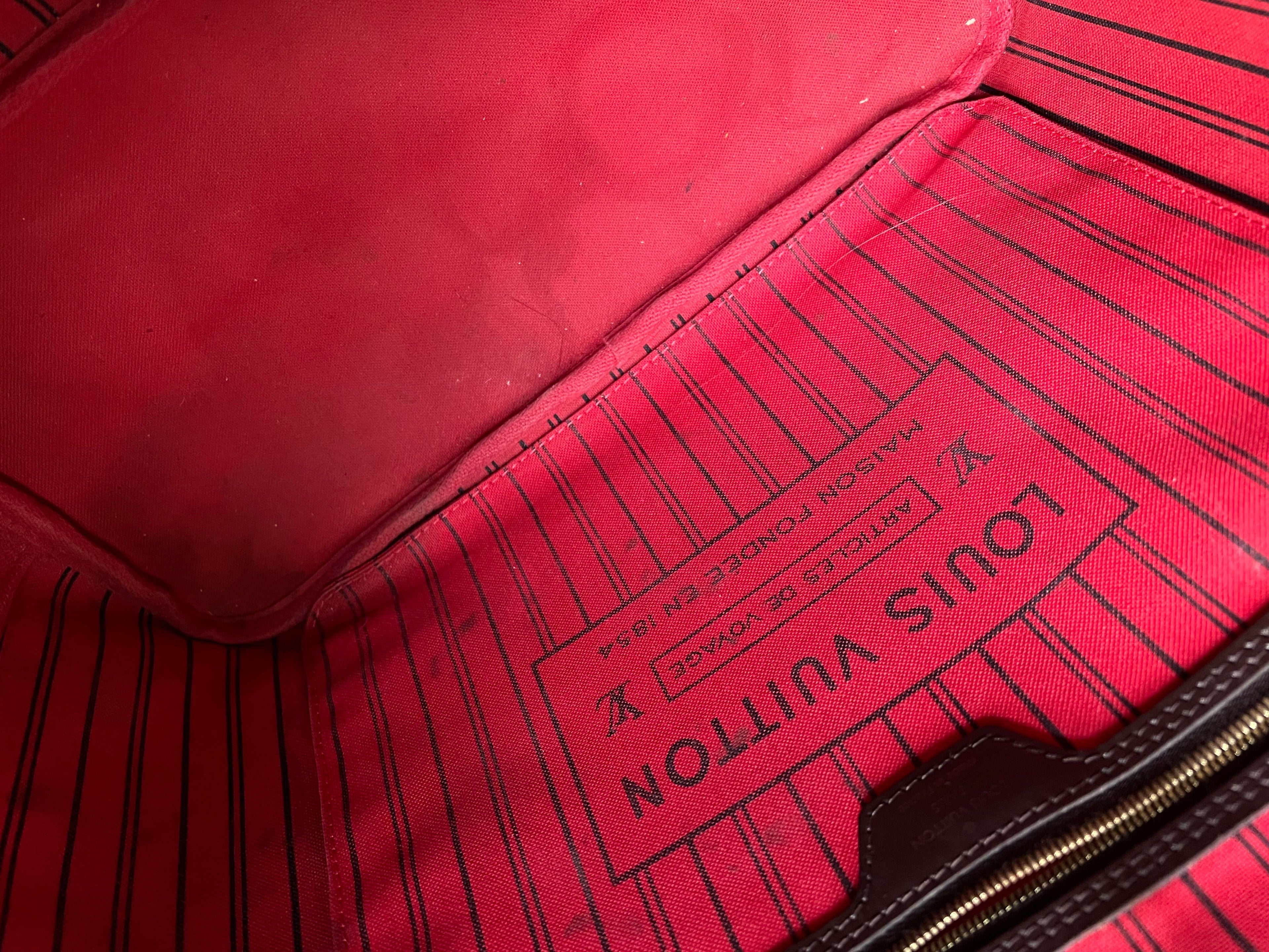 Louis Vuitton Neverfull MM Damier Ebene Cherry Interior (RRP £1,410)