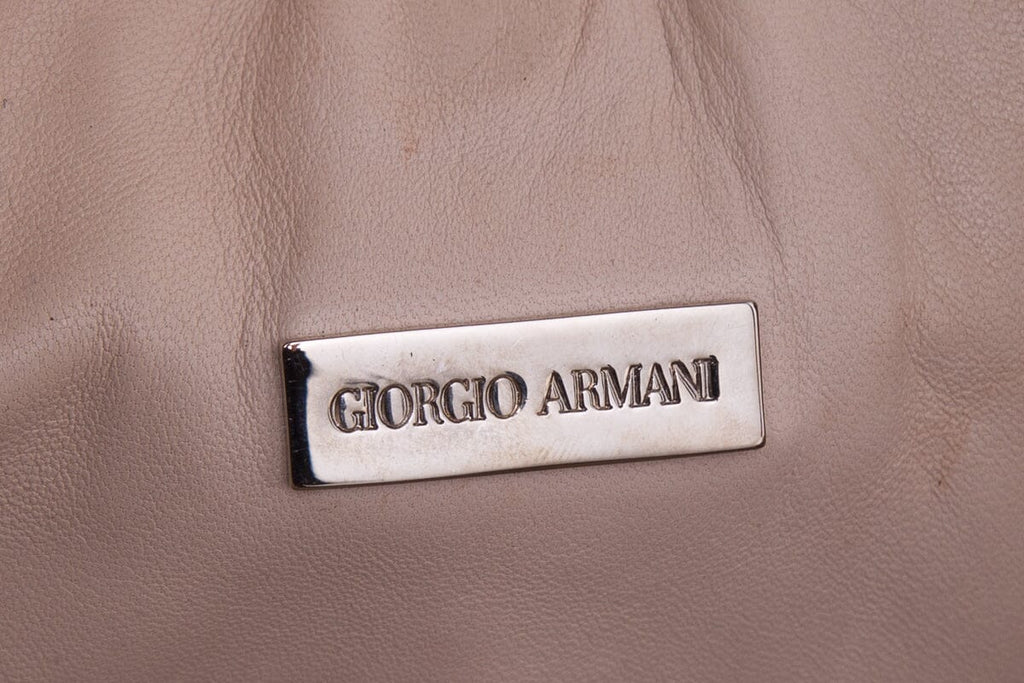 Giorgio Armani Brown 2000's Croc Handbag