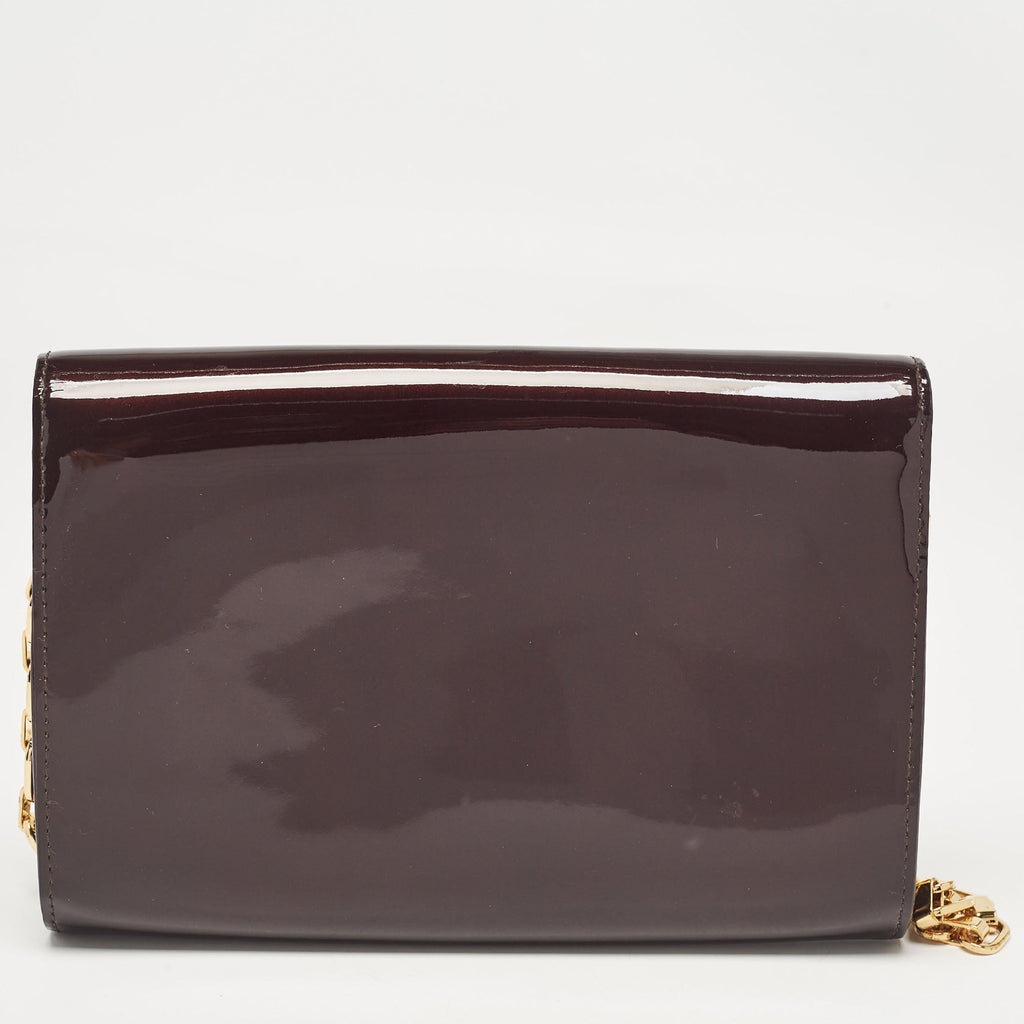 Louis Vuitton Amarante Vernis Chain Louise Mm Bag..
