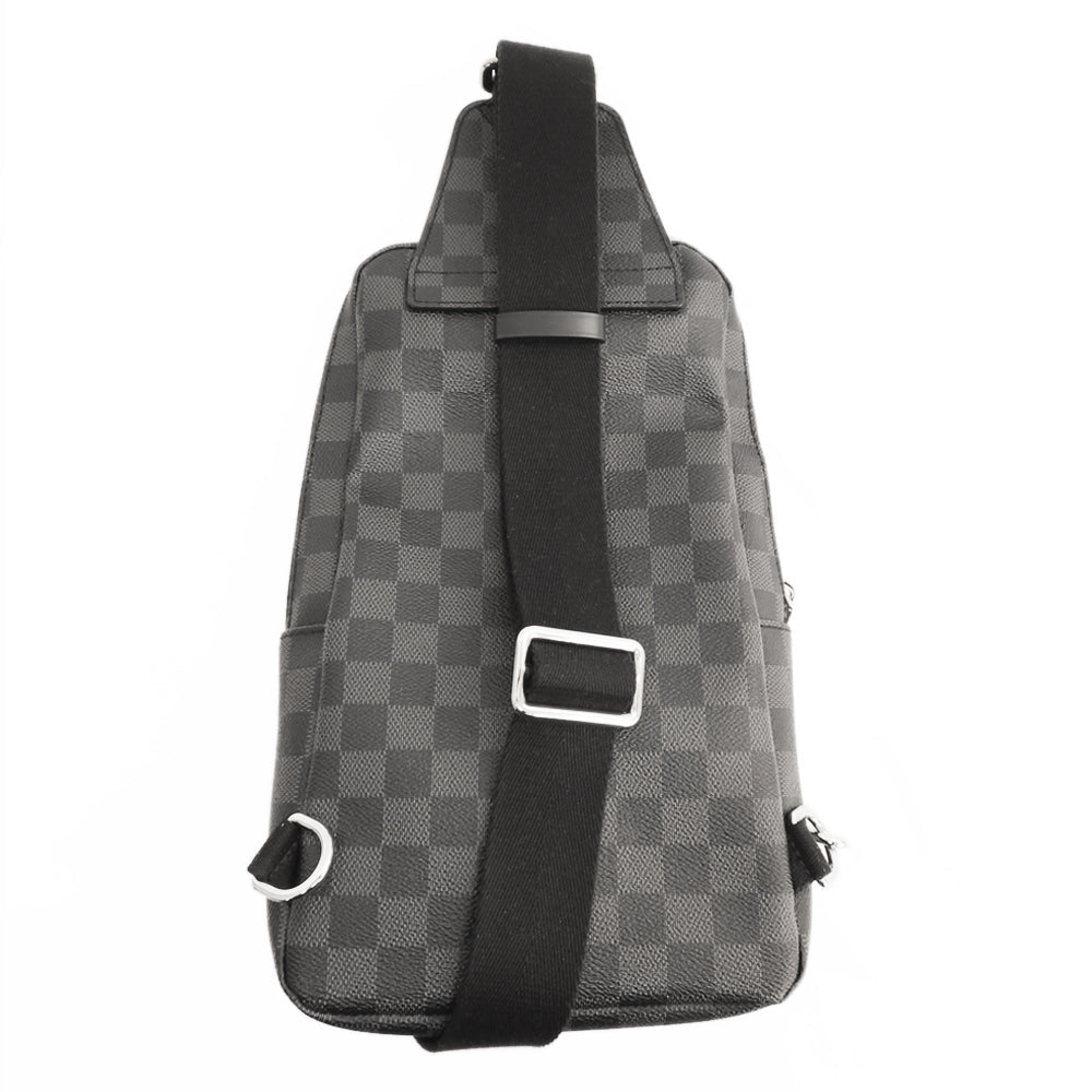 Louis Vuitton Avenue Sling Bag N41719 Avenue Body Bag Damier Graphite Black Gr Silver