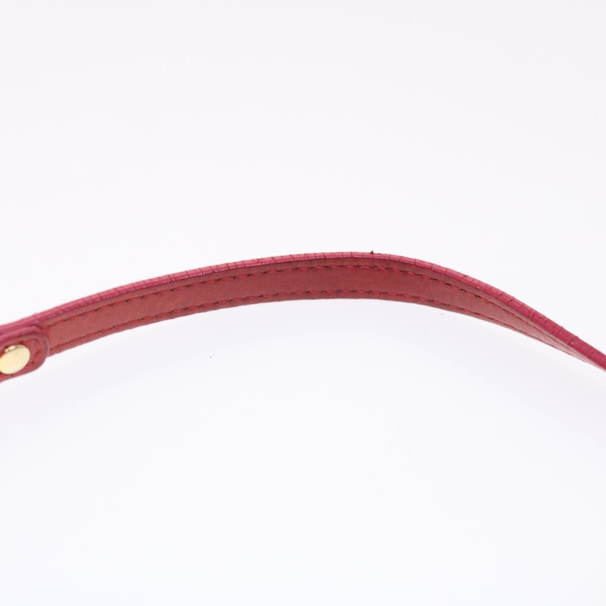 FENDI Mamma Baguette Shoulder Bag Leather Pink 49784