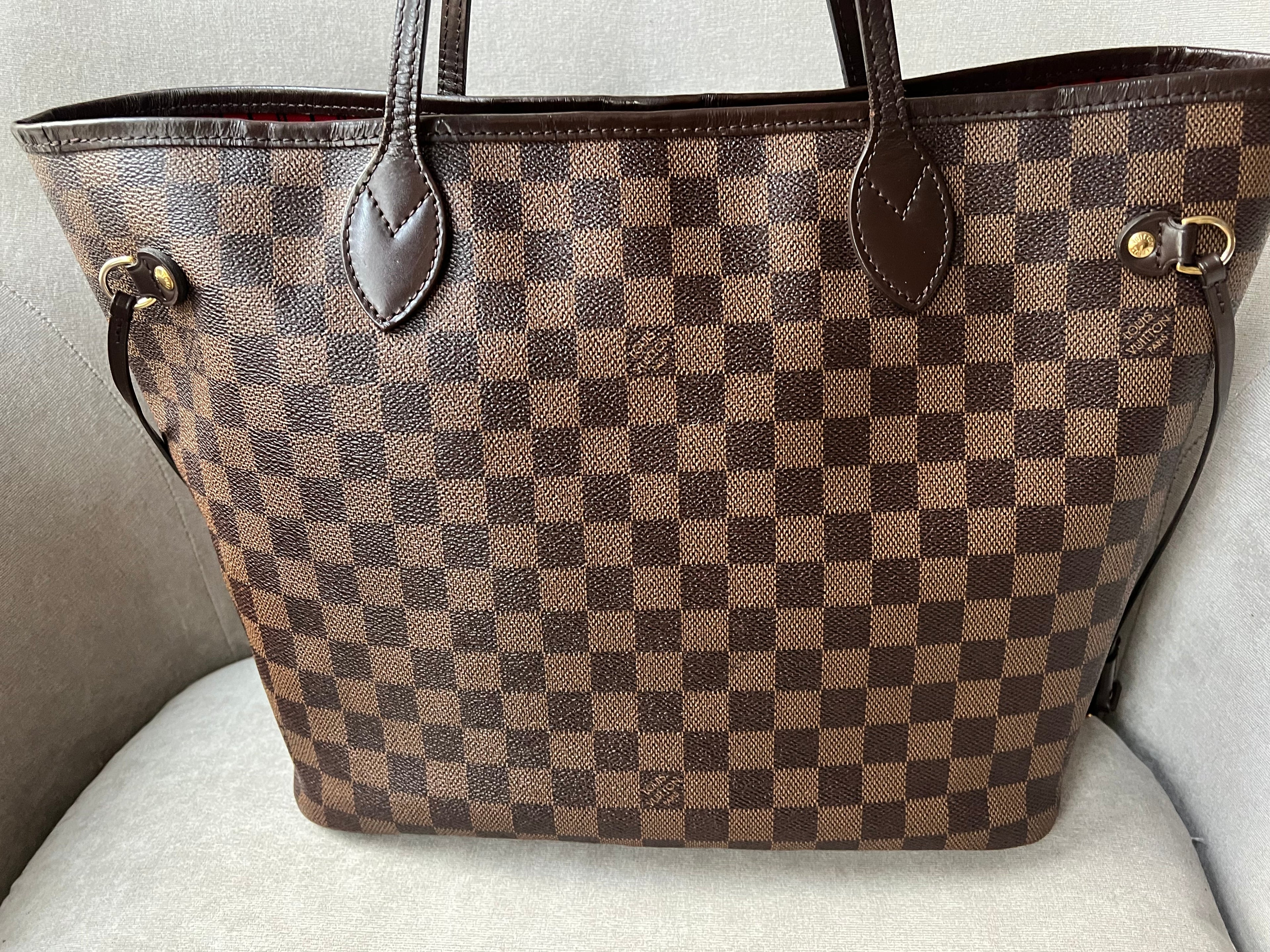 Louis Vuitton Neverfull MM Damier Ebene Cherry Interior (RRP £1,410)