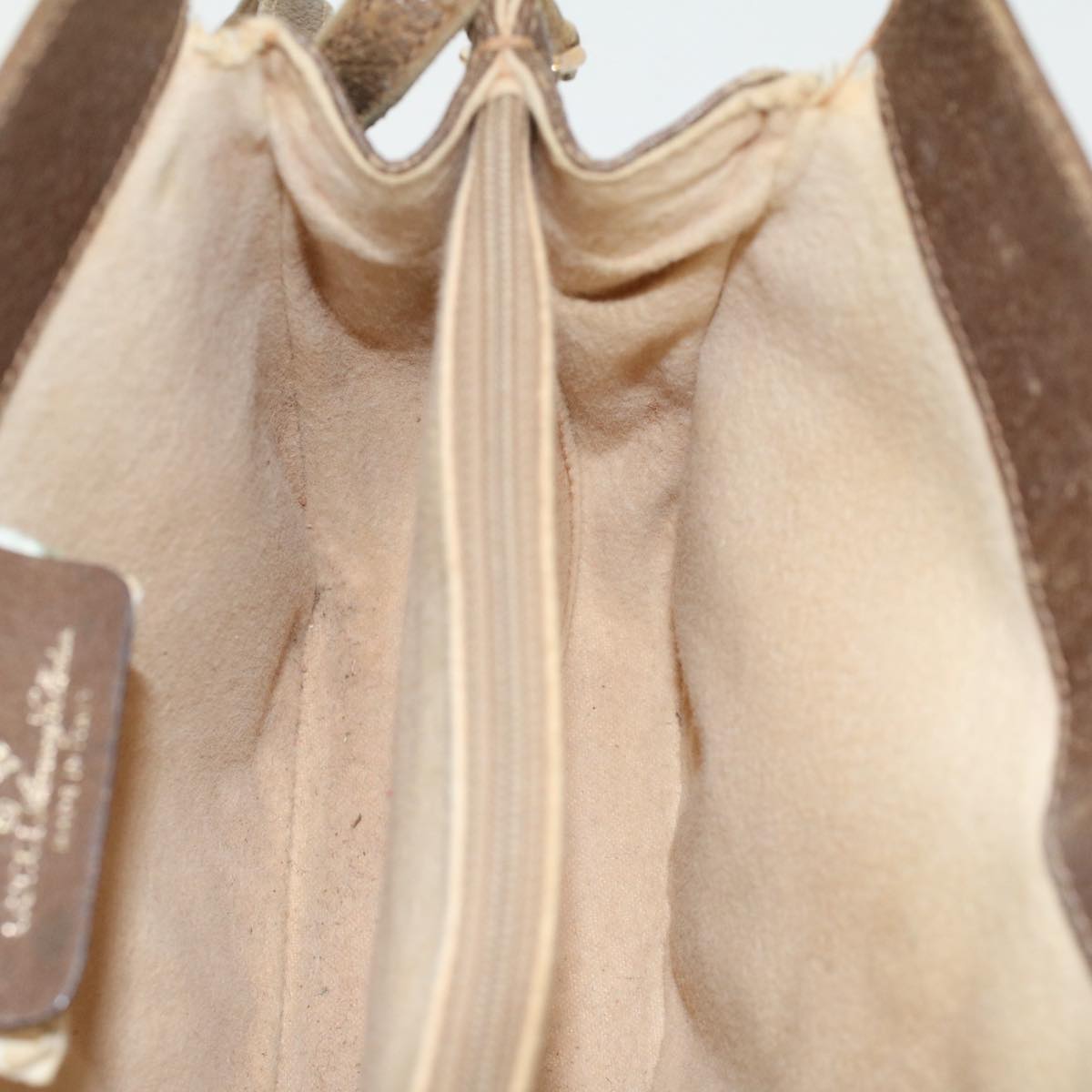 GUCCI GG Canvas Web Sherry Line Shoulder Bag PVC Leather Beige Red 49894