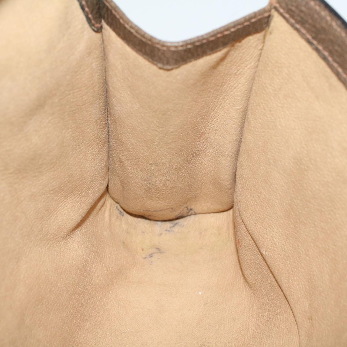 GUCCI GG Canvas Web Sherry Line Clutch Bag PVC Leather Beige Red 49998