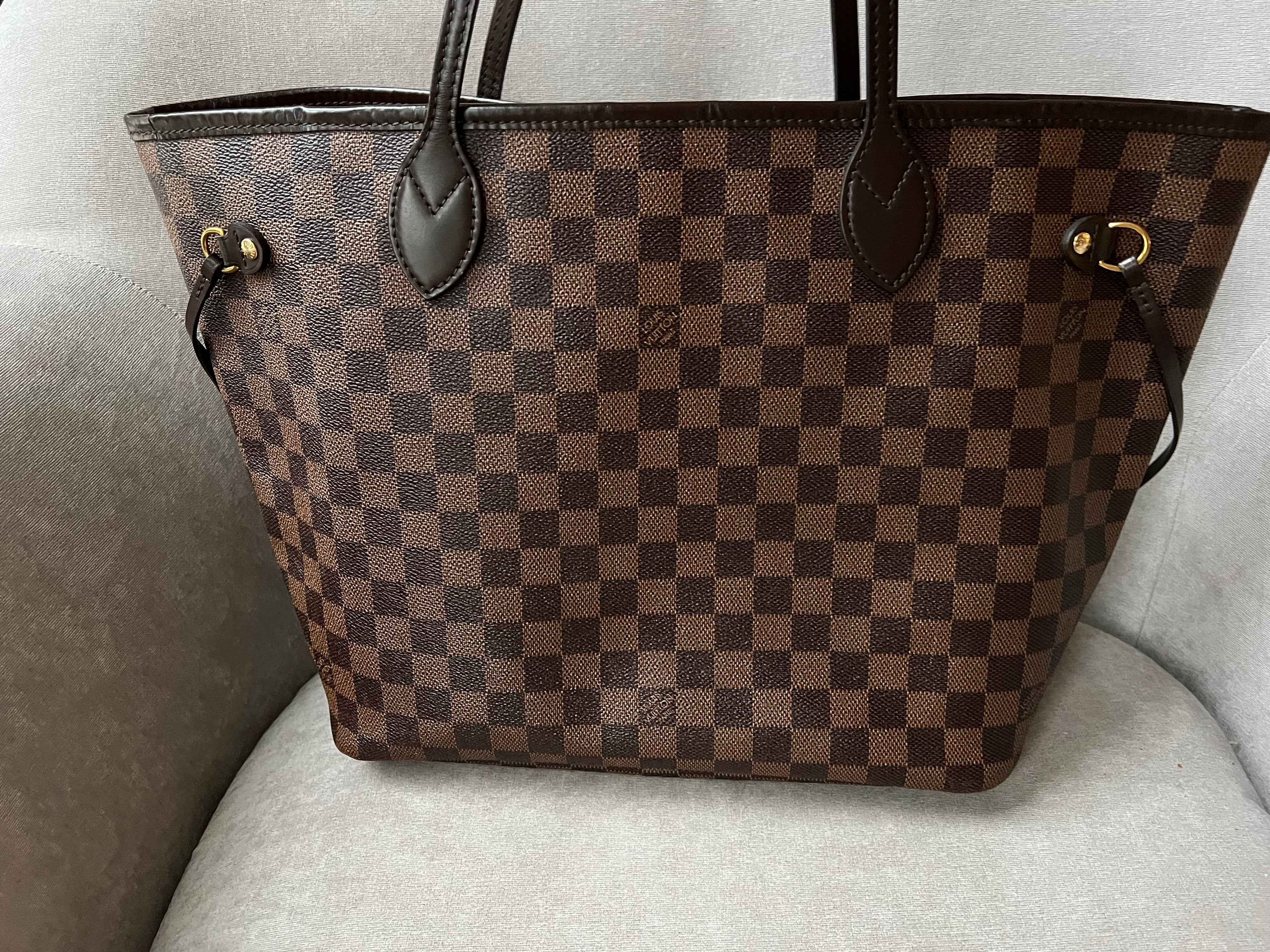 Louis Vuitton Neverfull MM Damier Ebene Cherry Interior (RRP £1,410)